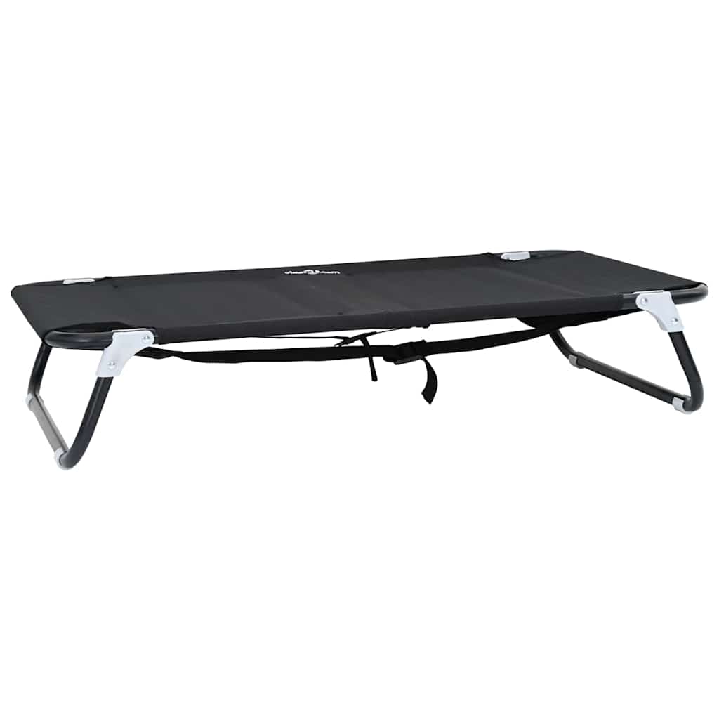 Letto per Cani 90 x 55 x 18 cm Acciaio Nero