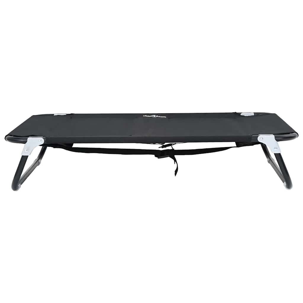 Letto per Cani 90 x 55 x 18 cm Acciaio Nero