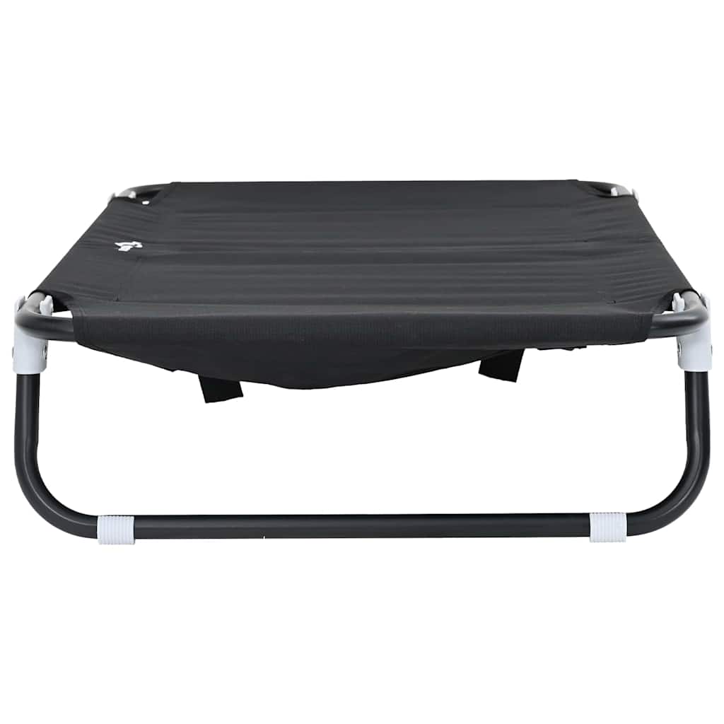 Letto per Cani 90 x 55 x 18 cm Acciaio Nero