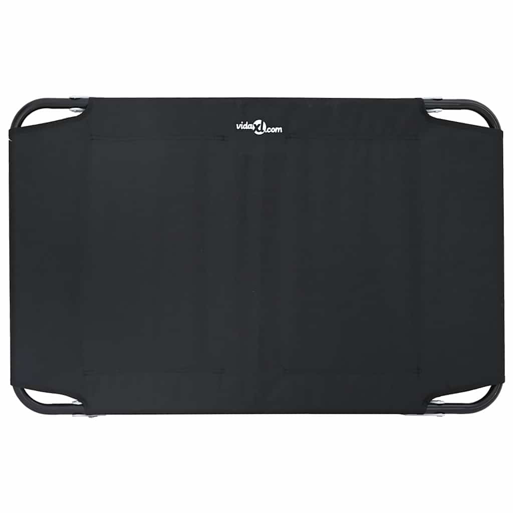 Letto per Cani 90 x 55 x 18 cm Acciaio Nero