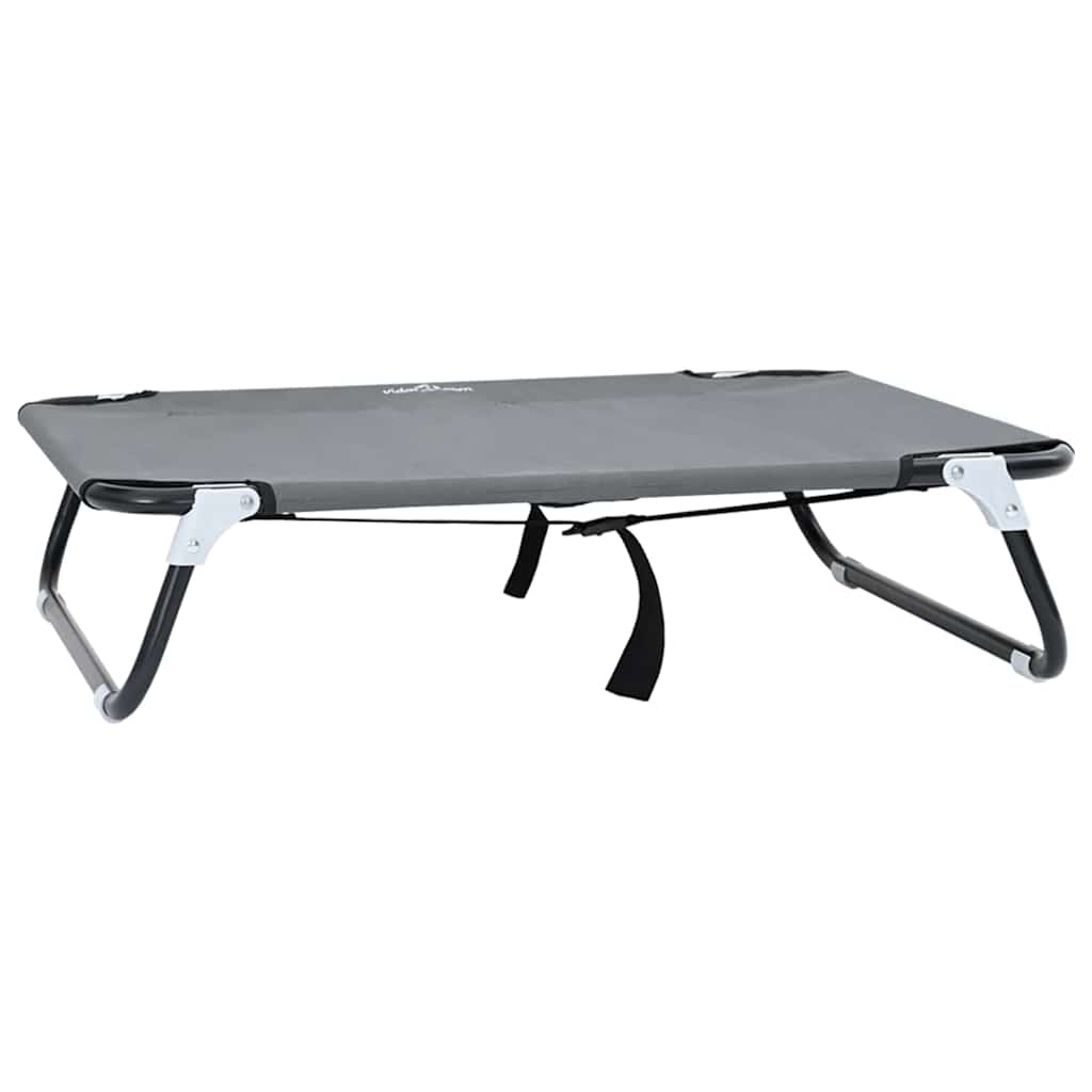 Letto per Cani 70 x 46 x 18 cm Acciaio Grigio Chiaro