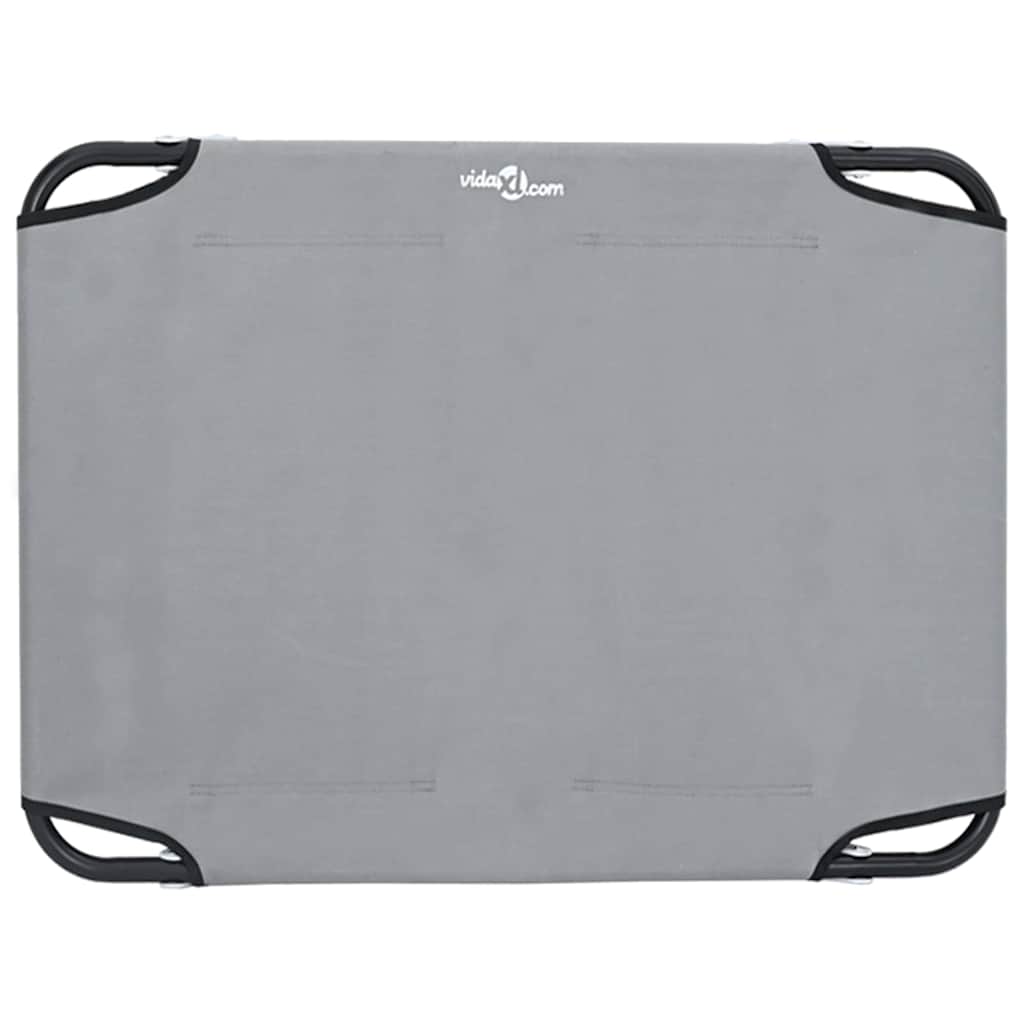 Letto per Cani 70 x 46 x 18 cm Acciaio Grigio Chiaro