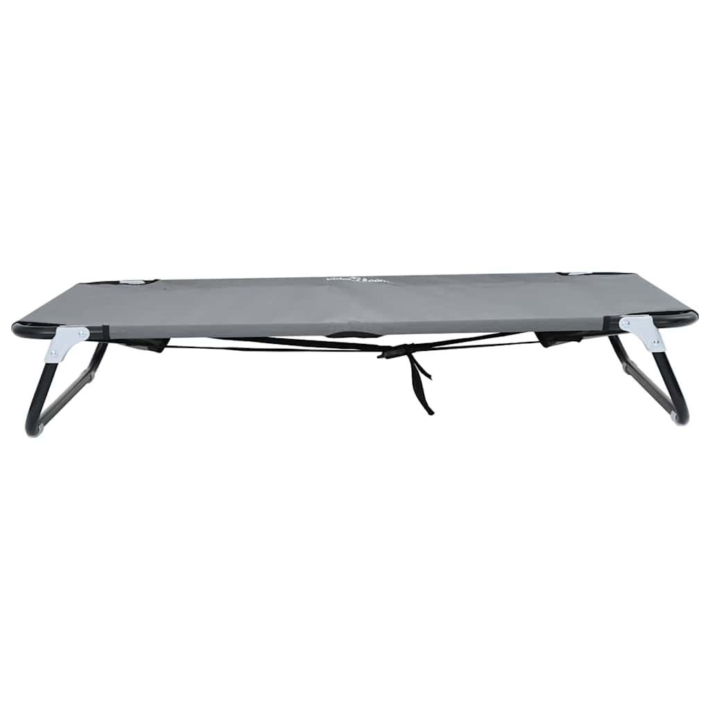 Letto per Cani 90 x 55 x 18 cm Acciaio Grigio Chiaro