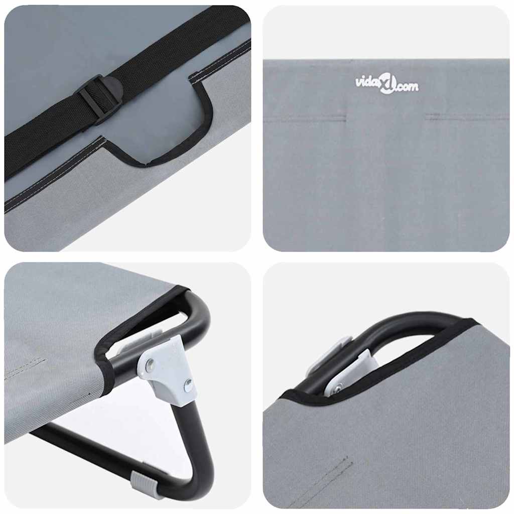 Letto per Cani 90 x 55 x 18 cm Acciaio Grigio Chiaro