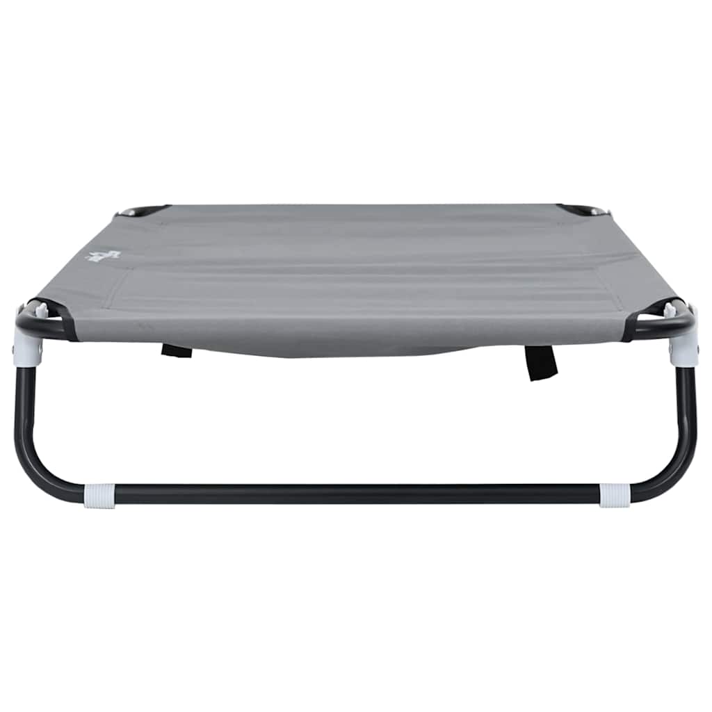 Letto per Cani 105 x 65 x 18 cm Acciaio Grigio Chiaro