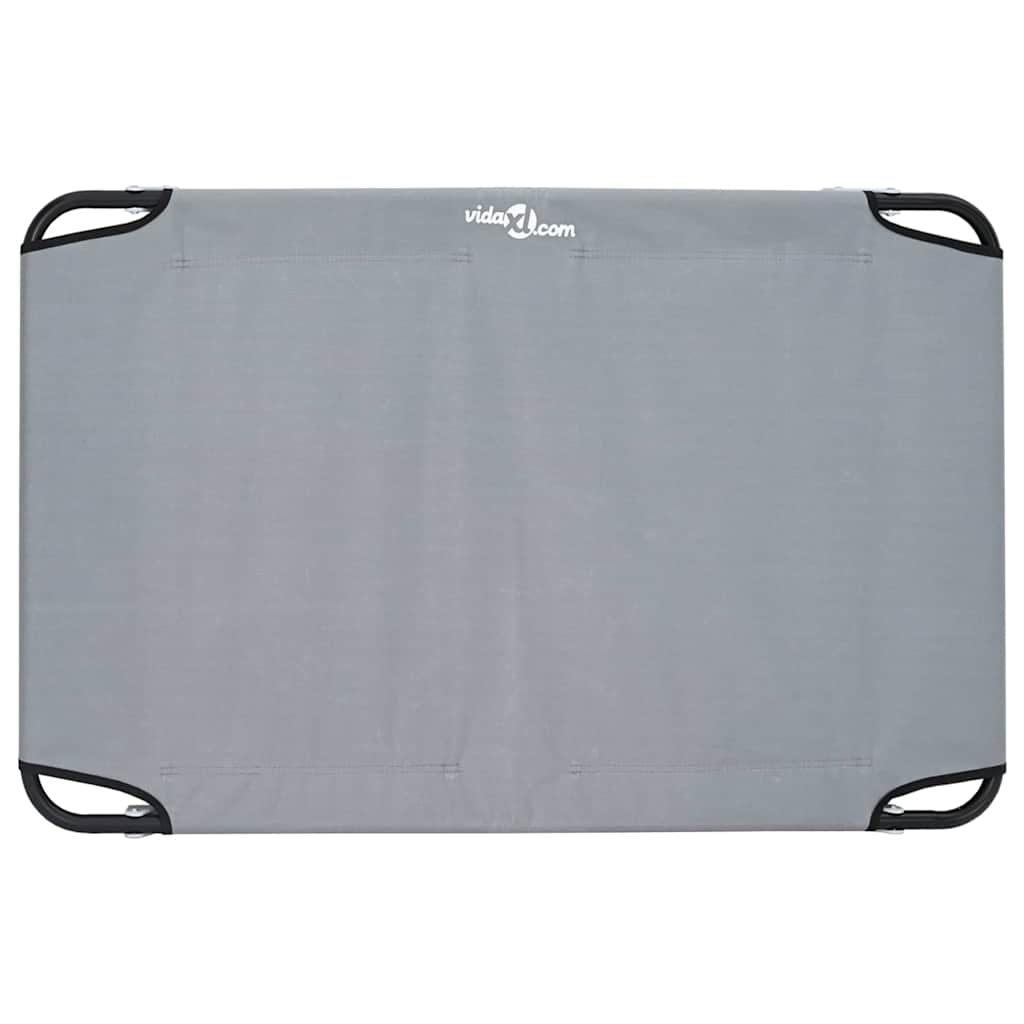 Letto per Cani 105 x 65 x 18 cm Acciaio Grigio Chiaro