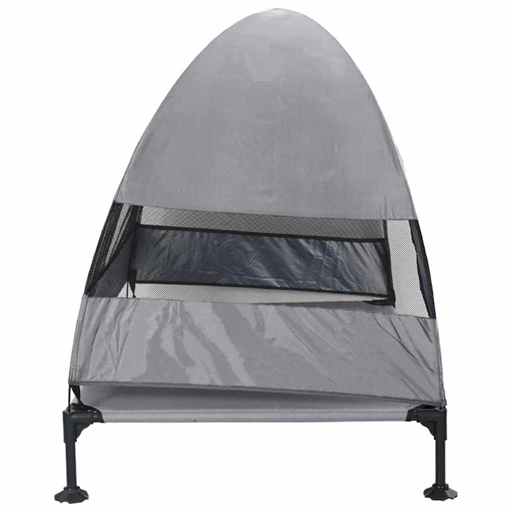 Letto per Cani Elevato 127 x 81 x 108 cm Tessuto e acciaio