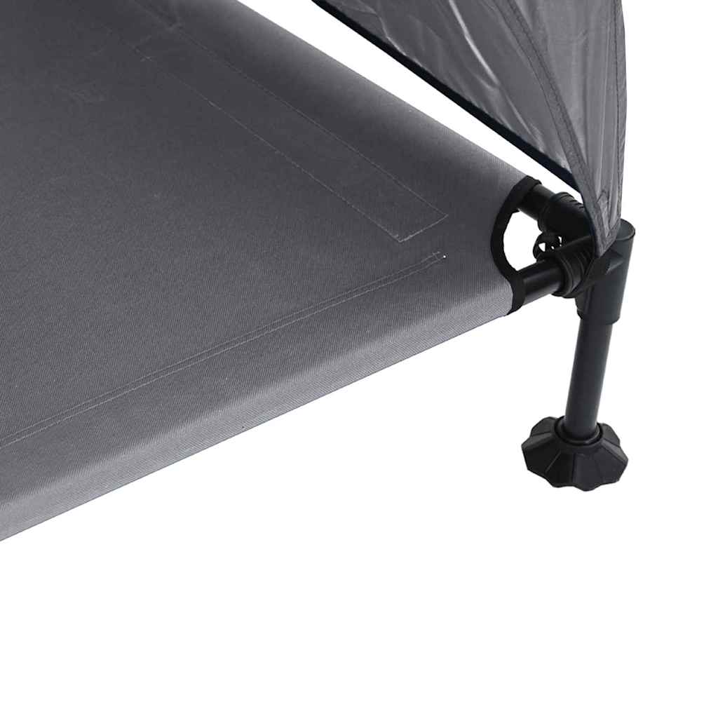 Letto per Cani Elevato 127 x 81 x 108 cm Tessuto e acciaio