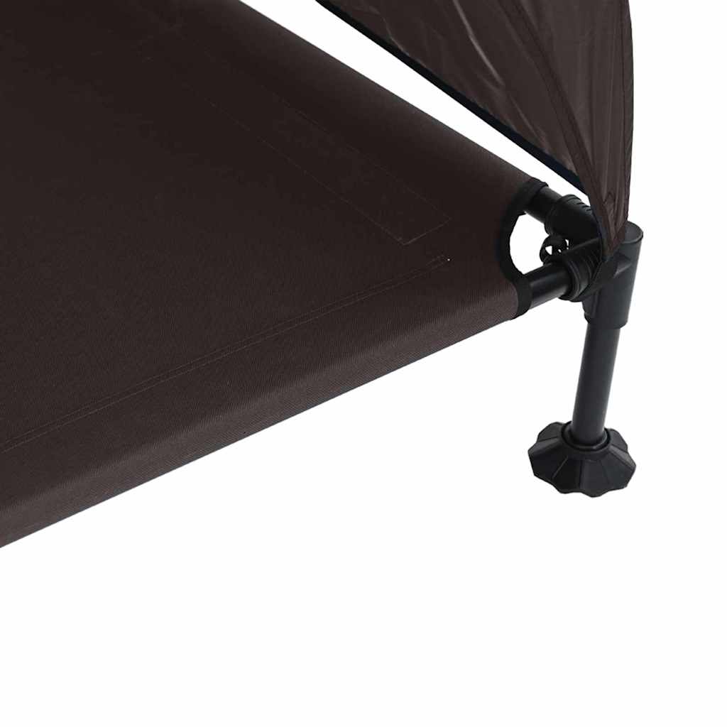 Letto per Cani Elevato 127 x 81 x 108 cm Tessuto e acciaio