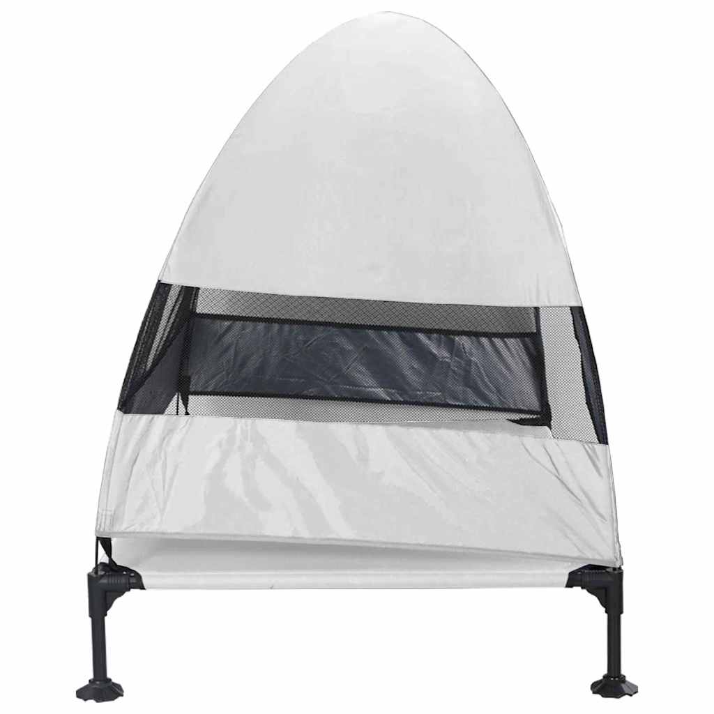 Letto per Cani Elevato 127 x 81 x 108 cm Tessuto e acciaio