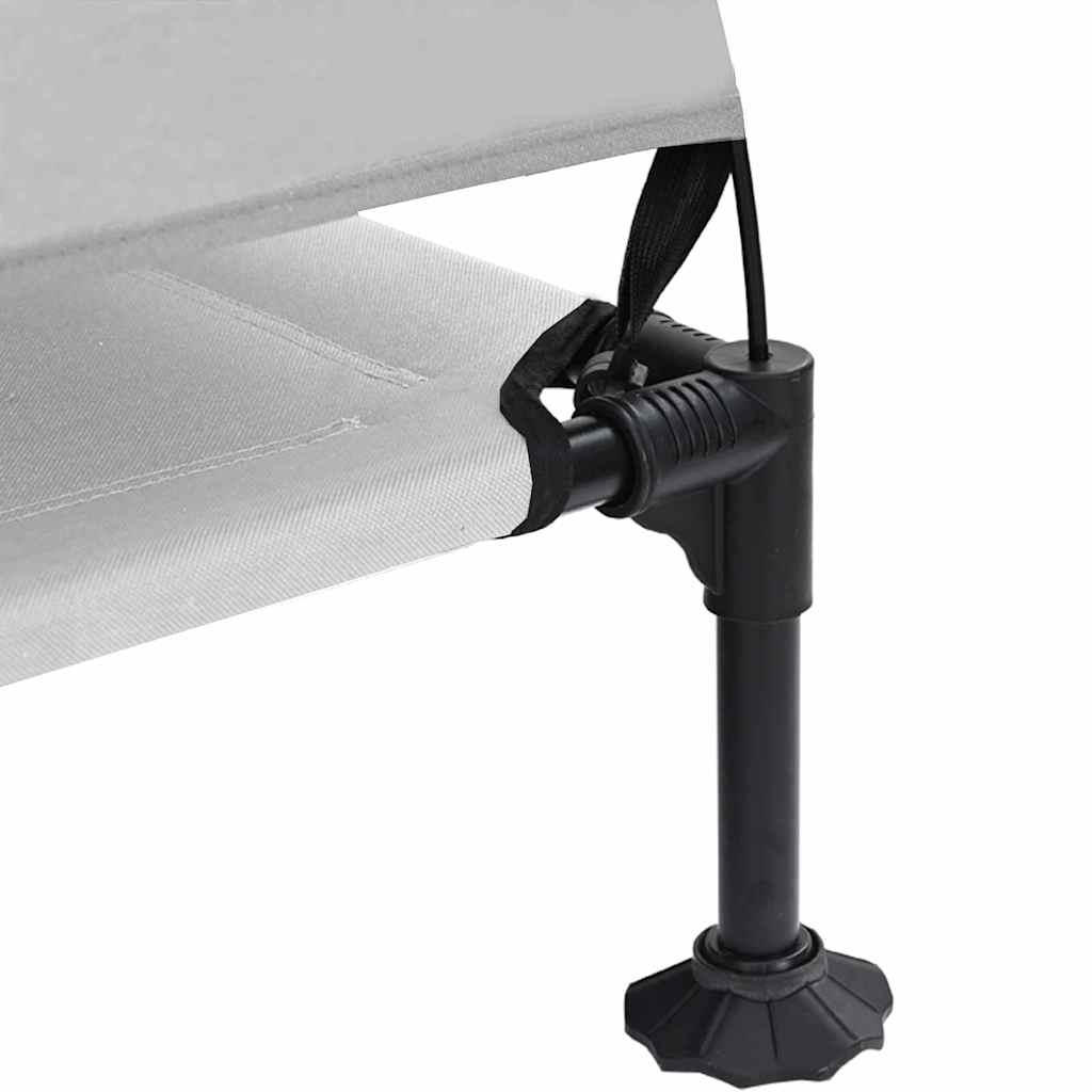 Letto per Cani Elevato 127 x 81 x 108 cm Tessuto e acciaio