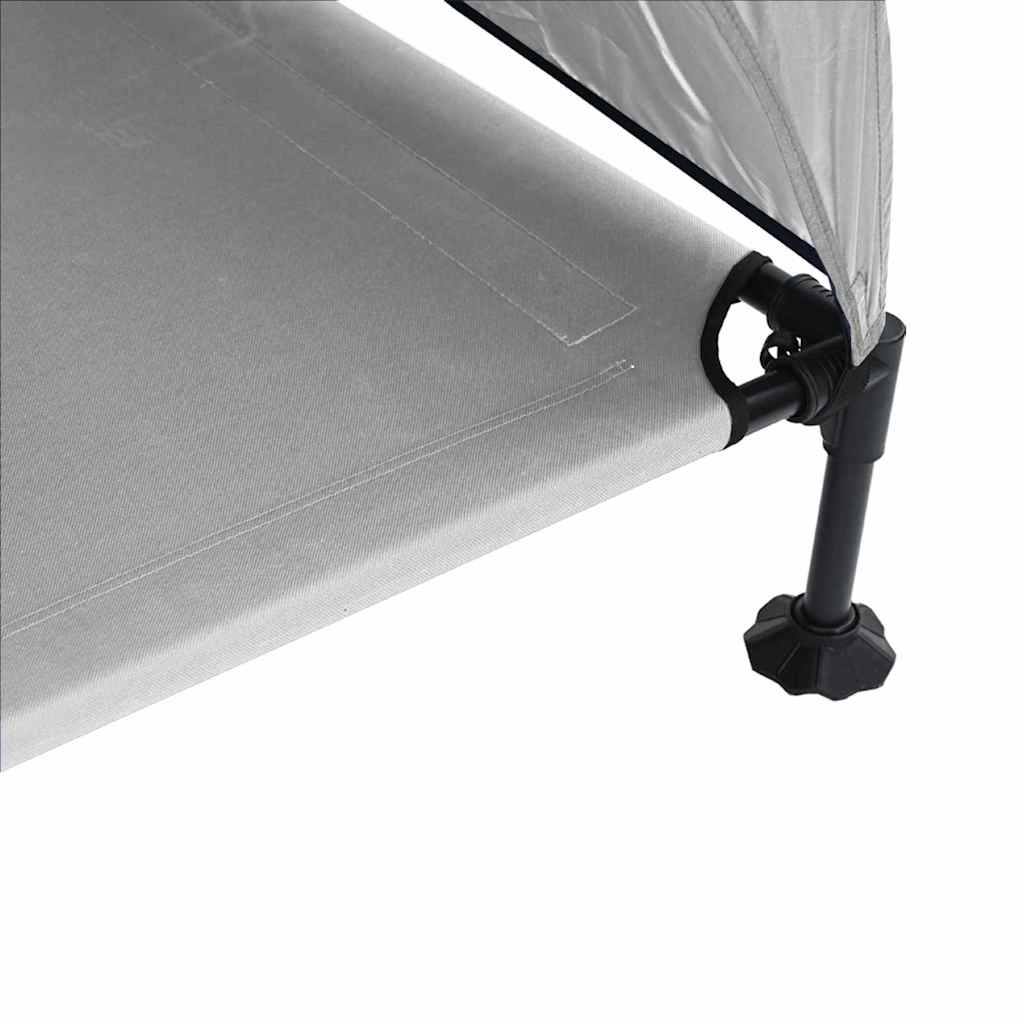 Letto per Cani Elevato 127 x 81 x 108 cm Tessuto e acciaio