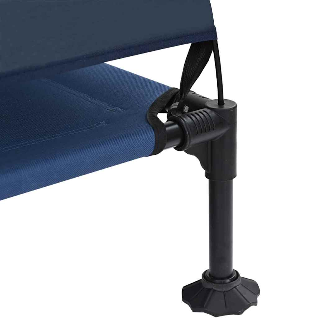 Letto per Cani Elevato 127 x 81 x 108 cm Tessuto e acciaio