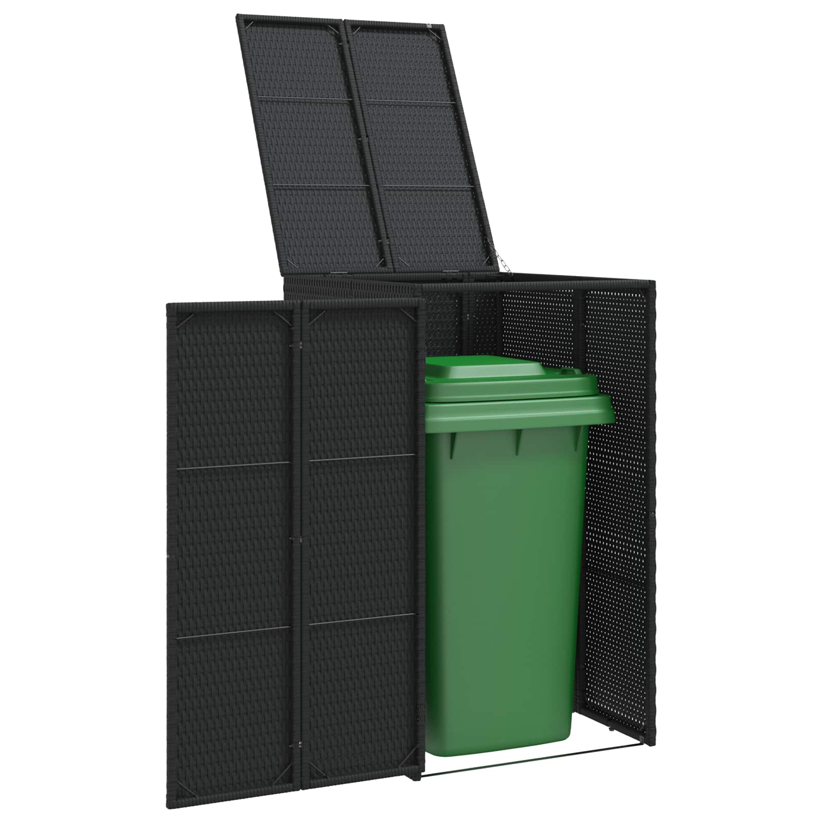 Cassa per Spazzatura Nero 65 x 80 x 115 cm Polietilene