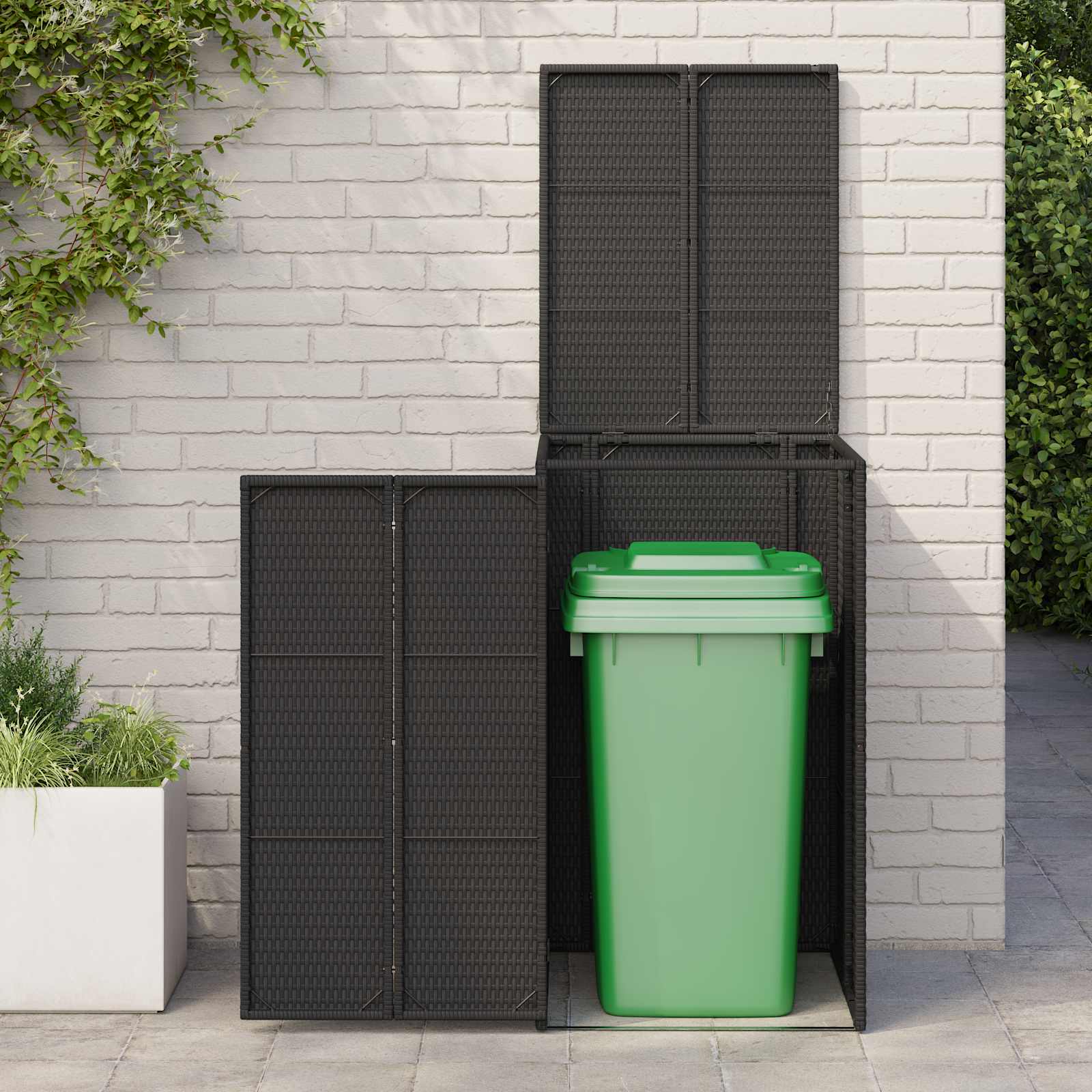 Cassa per Spazzatura Nero 65 x 80 x 115 cm Polietilene