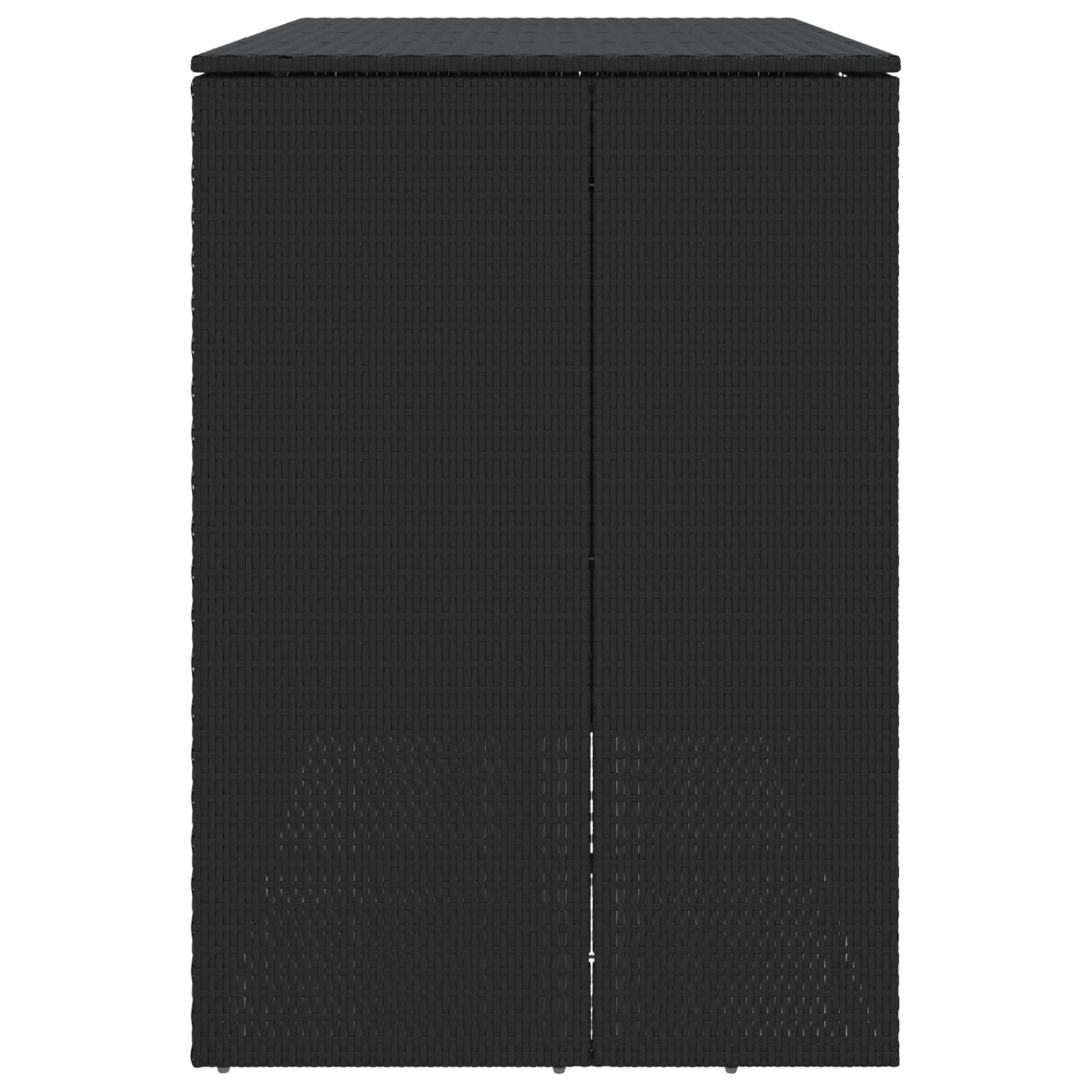 Cassa per Spazzatura 2 pz Nero 130 x 80 x 115 cm Polietilene