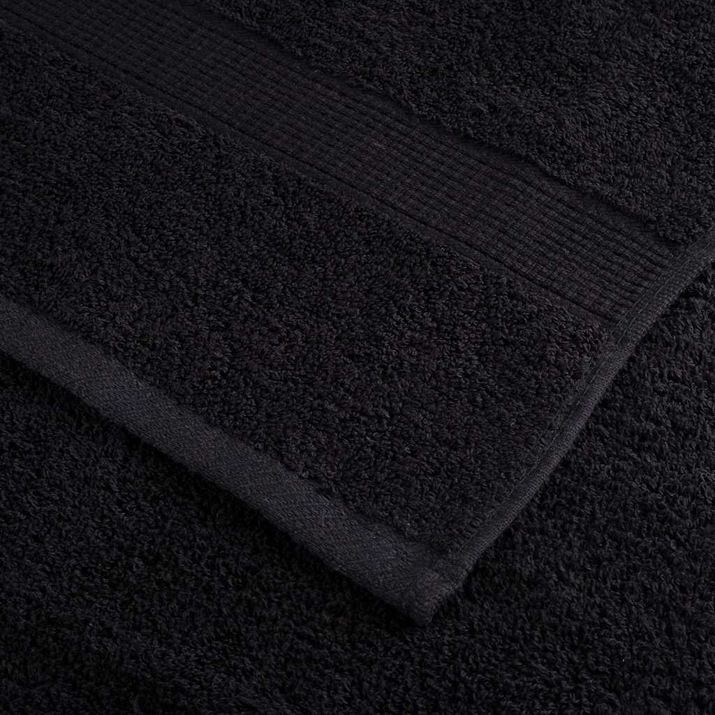 Asciugamano per Ospiti SOLUND 25 pz Nero 80 x 200 cm 550 gsm