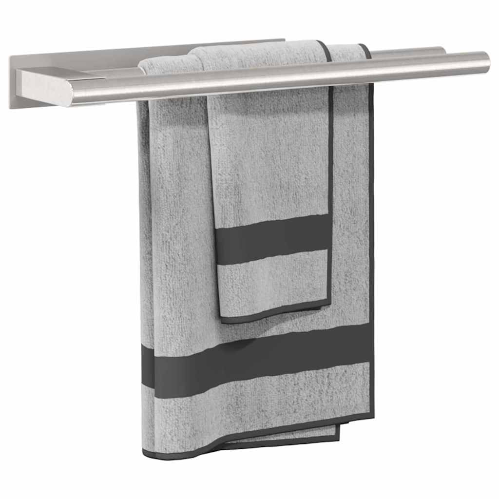 Porta asciugamani Argento 40 x 9 x 4 cm Acciaio inossidabile