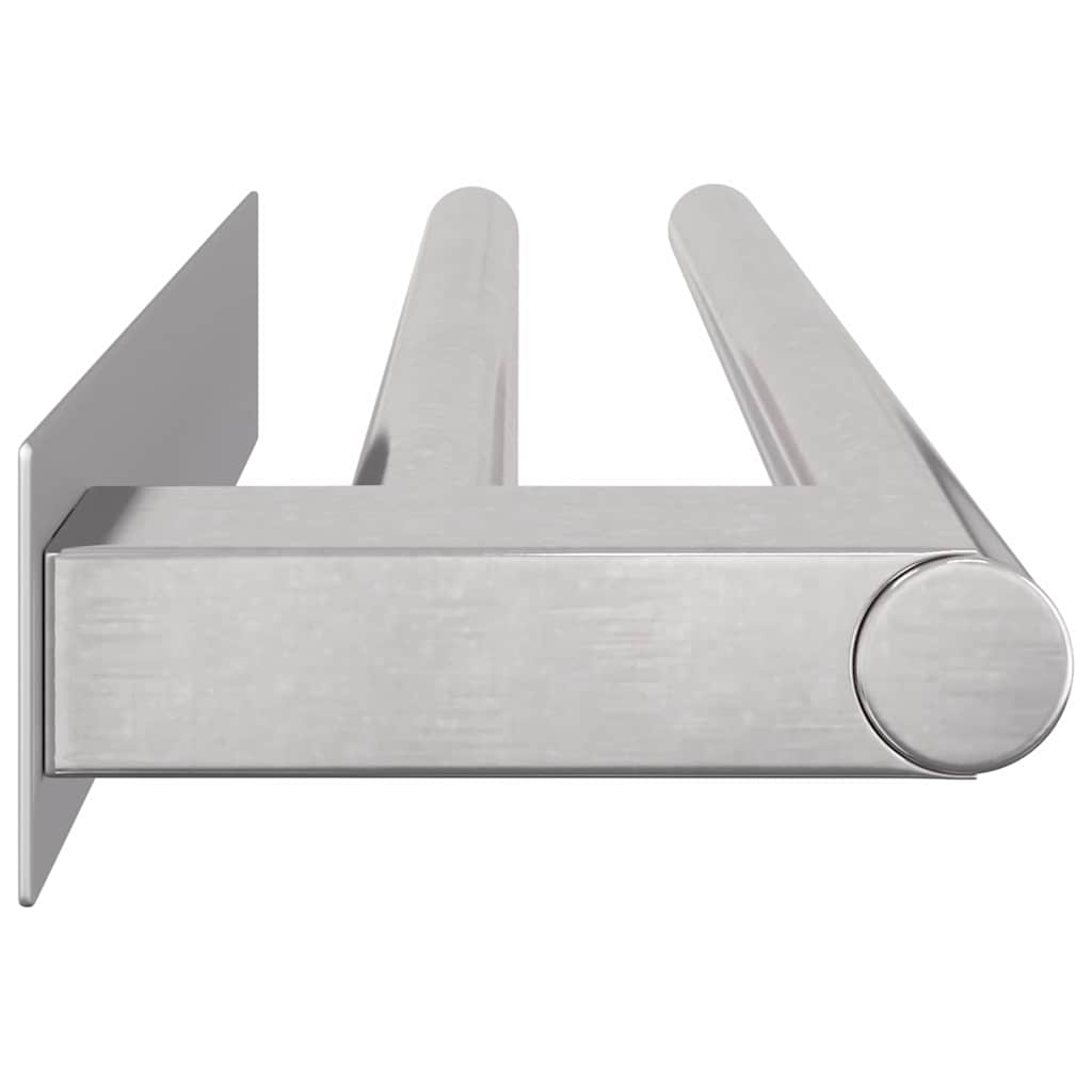 Porta asciugamani Argento 40 x 9 x 4 cm Acciaio inossidabile