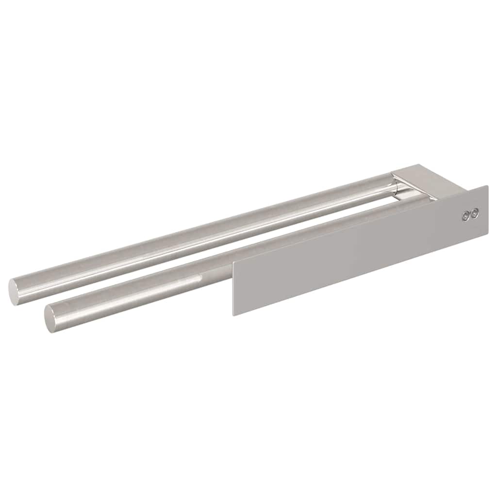 Porta asciugamani Argento 40 x 9 x 4 cm Acciaio inossidabile