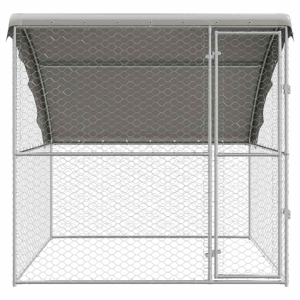 Cuccia per cani Argento 2 x 2 x 2 m Acciaio zincato