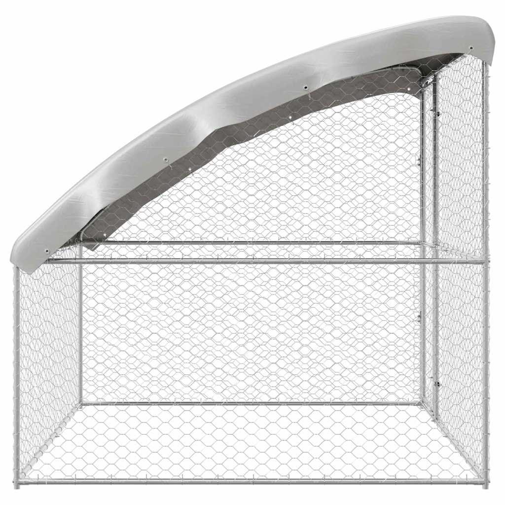 Cuccia per cani Argento 2 x 2 x 2 m Acciaio zincato