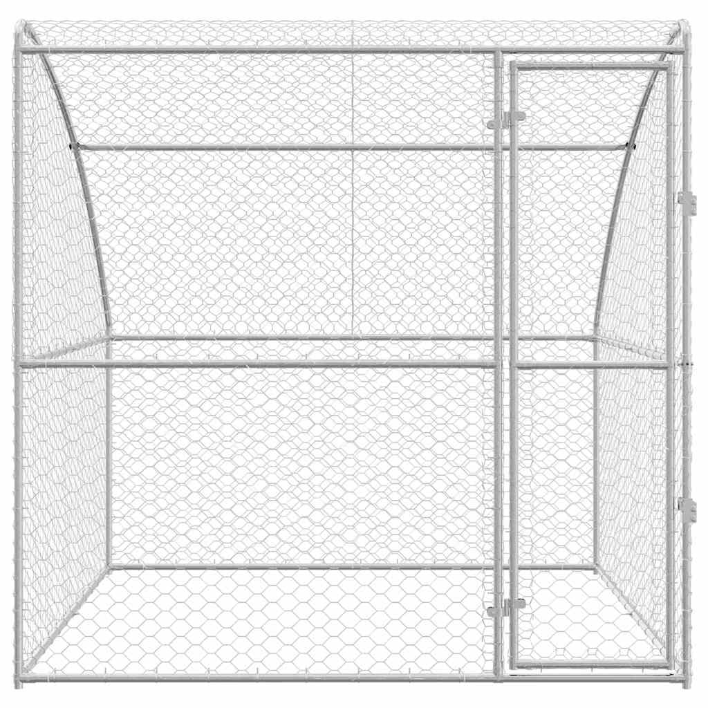Cuccia per cani Argento 2 x 2 x 2 m Acciaio zincato