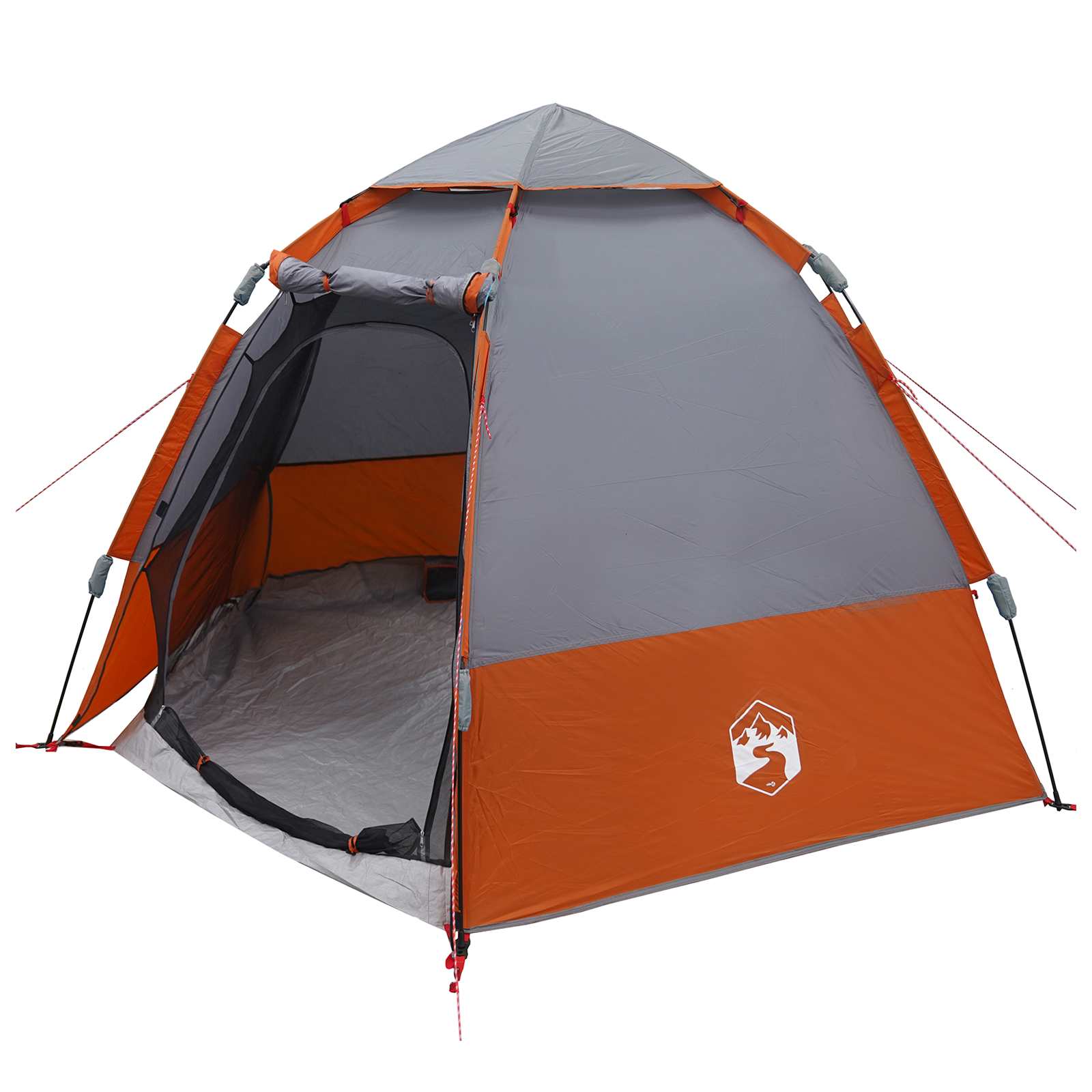 4 persona Grigio e arancione Poliestere 185T