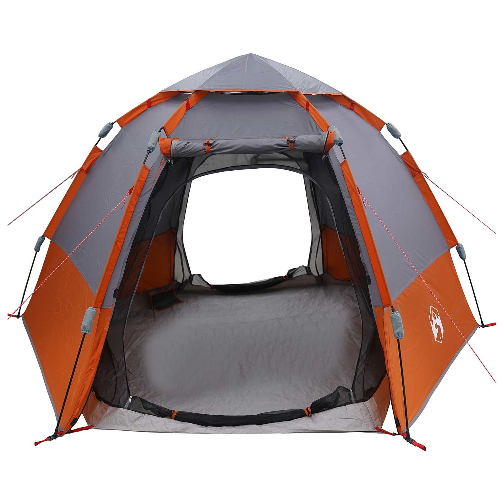 4 persona Grigio e arancione Poliestere 185T