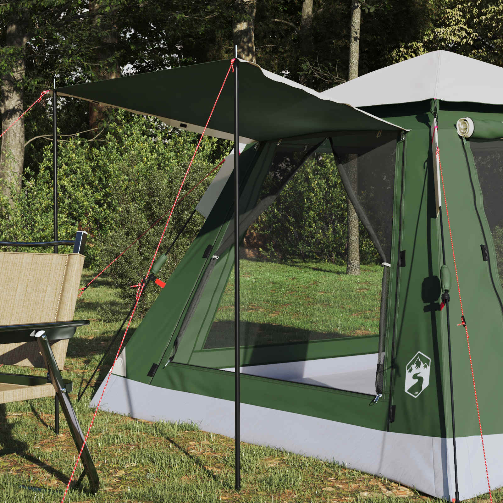 3 persona Verde Poliestere 185T