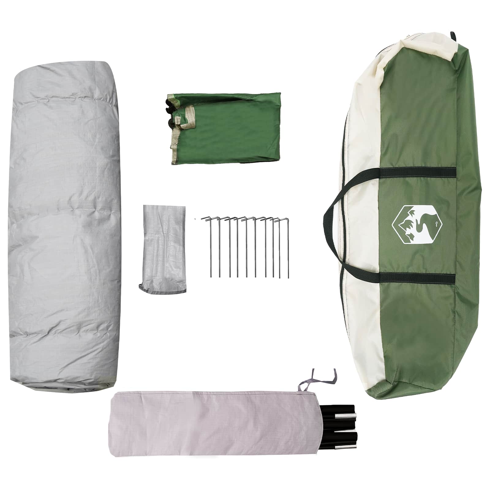 3 persona Verde Poliestere 185T