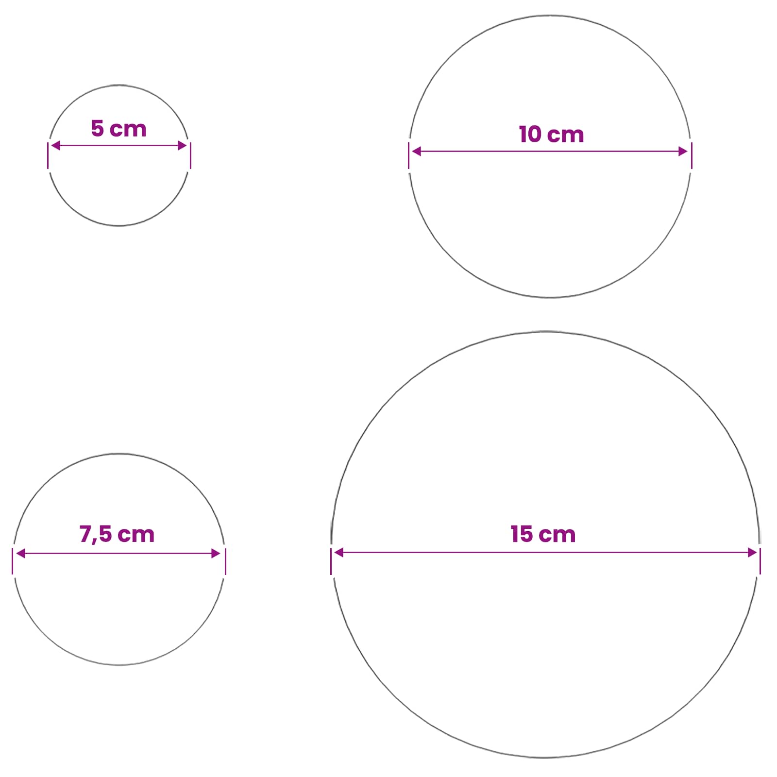 Palla Spazzolata 6 pz Ø 15 cm Argento Acciaio Inossidabile 201