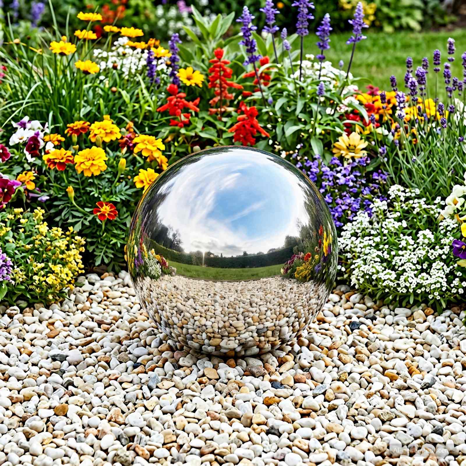 Palla a Specchio Ø 30 cm Argento Acciaio Inossidabile 201