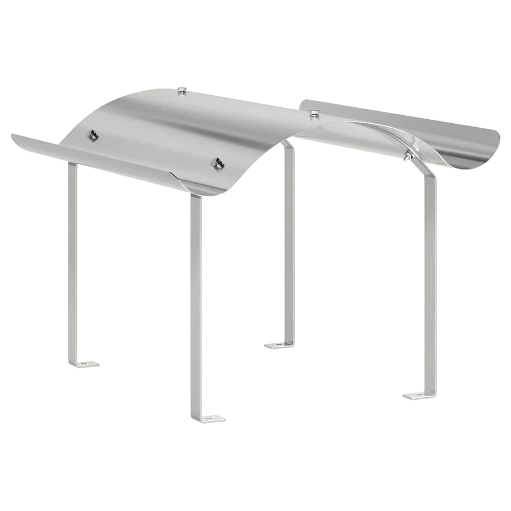 Cappello per Camino Argento 59,5 x 50 x 36,5 cm Acciaio Inox