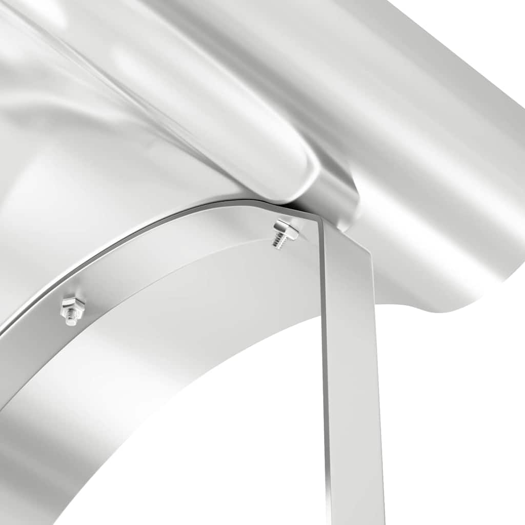 Cappello per Camino Argento 59,5 x 50 x 36,5 cm Acciaio Inox