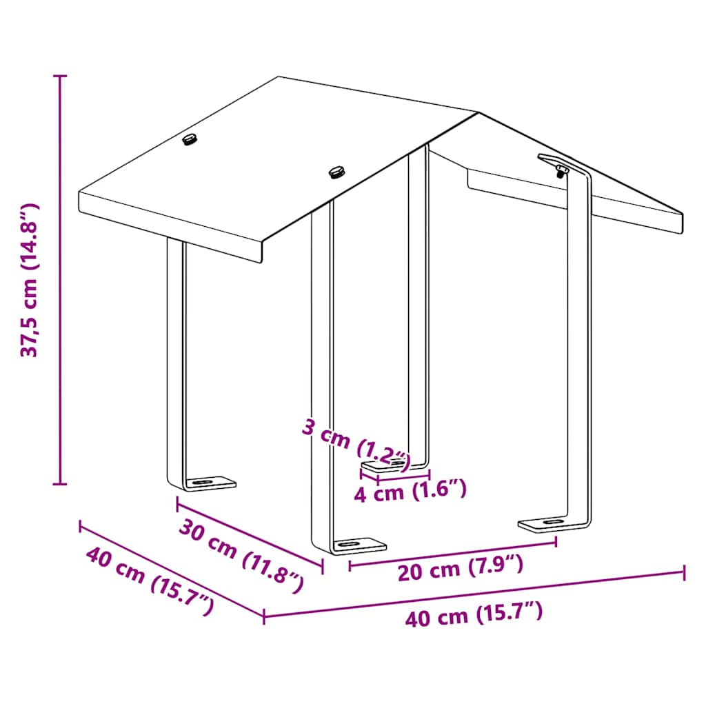 Cappa Camino Argento 40 x 40 x 37,5 cm Acciaio inossidabile