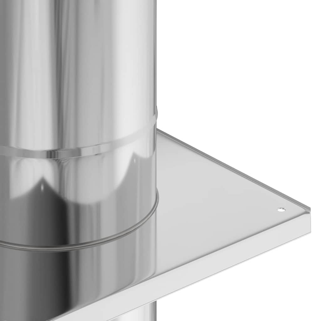 Estensione Camino Argento 25 x 25 x 65 cm Acciaio inossidabile