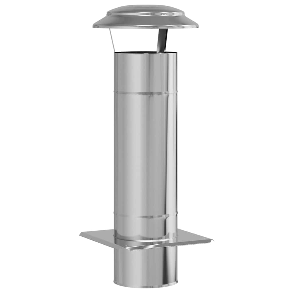 Estensione Camino Argento 25 x 25 x 65 cm Acciaio inossidabile