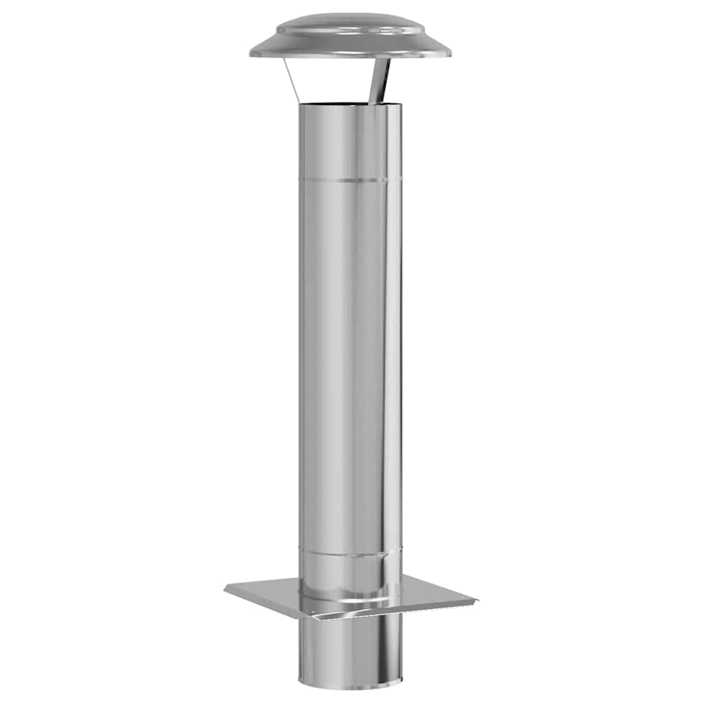 Estensione Camino Argento 25 x 25 x 82 cm Acciaio inossidabile