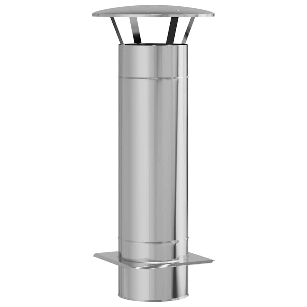 Estensione Camino Argento 35 x 35 x 82 cm Acciaio inossidabile