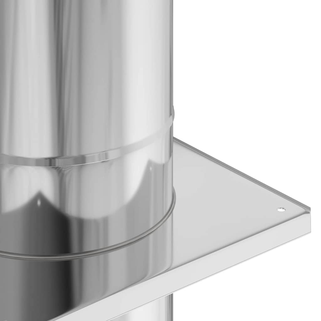 Estensione Camino Argento 25 x 25 x 132 cm Acciaio inox