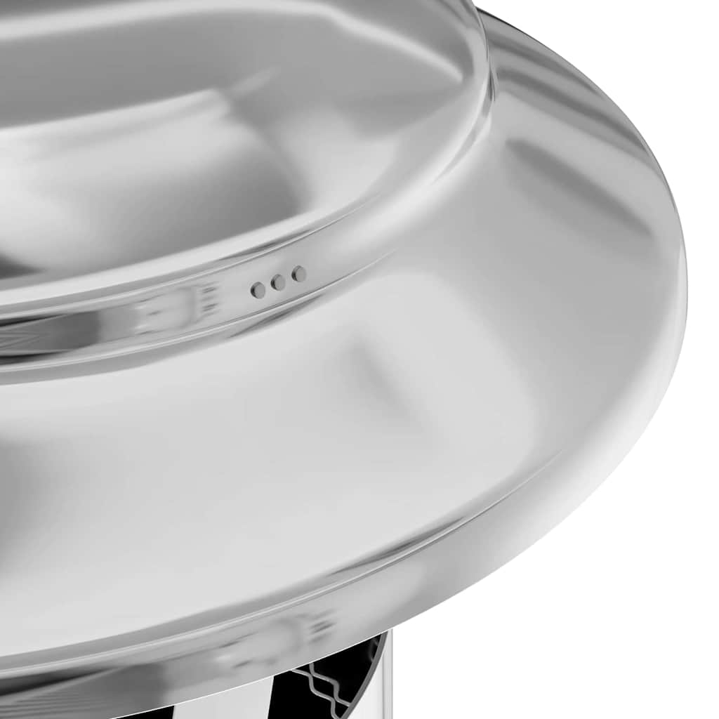 Estensione Camino Argento 25 x 25 x 132 cm Acciaio inox