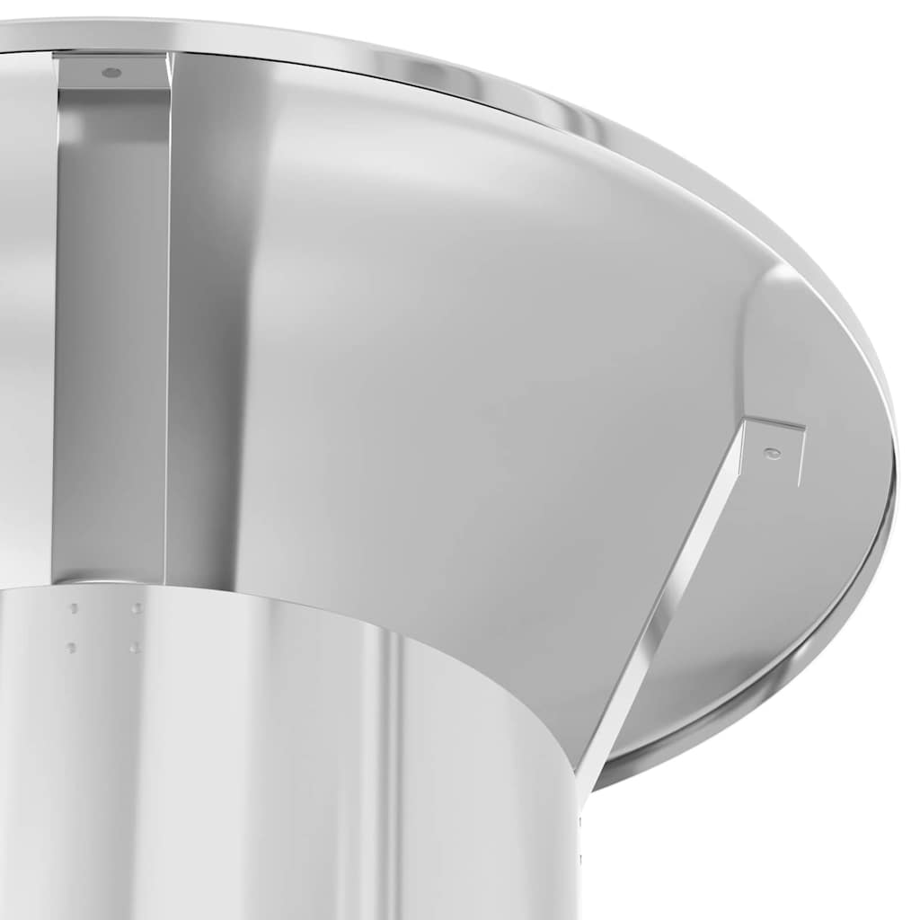 Estensione Camino Argento 35 x 35 x 132 cm Acciaio inox