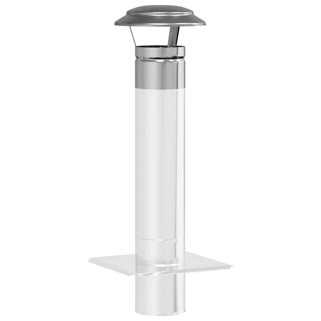 Copertura per Camino Argento 20 x 20 x 18 cm Acciaio Inox