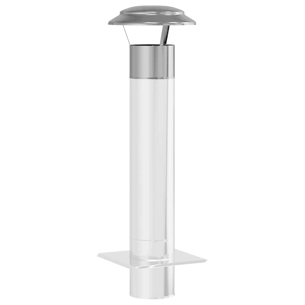 Copertura per Camino Argento 25 x 25 x 20 cm Acciaio Inox