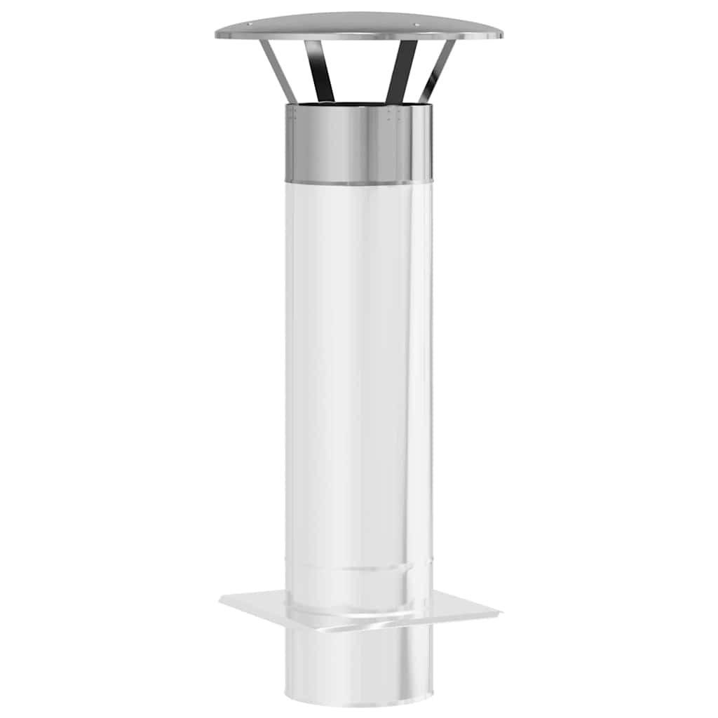 Copertura per Camino Argento 35 x 35 x 20 cm Acciaio Inox