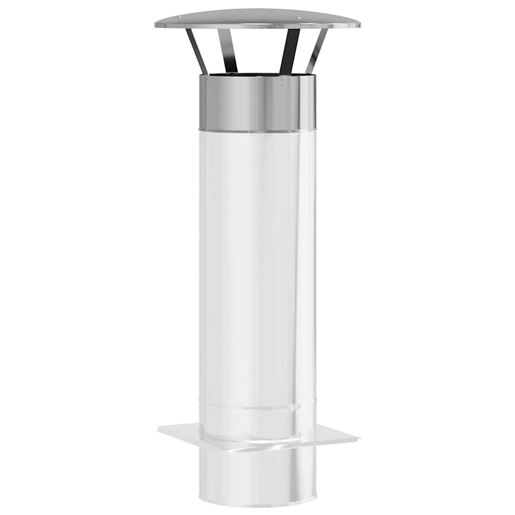 Copertura per Camino Argento 35 x 35 x 20 cm Acciaio Inox
