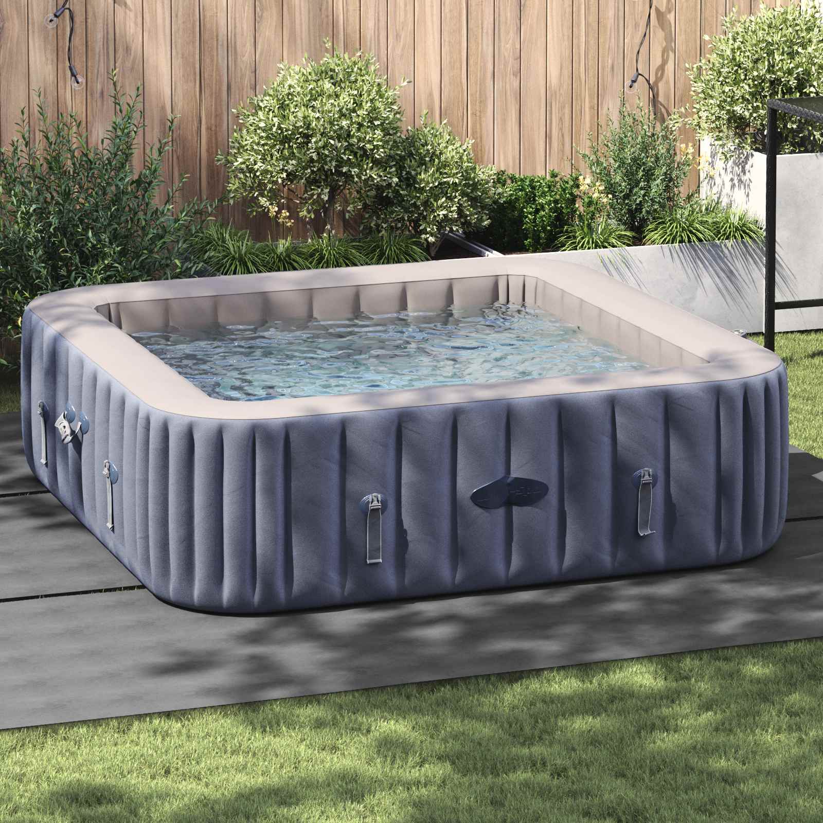 Telo per Fondo Piscina 396 x 396 x 0,1 cm Quadrato