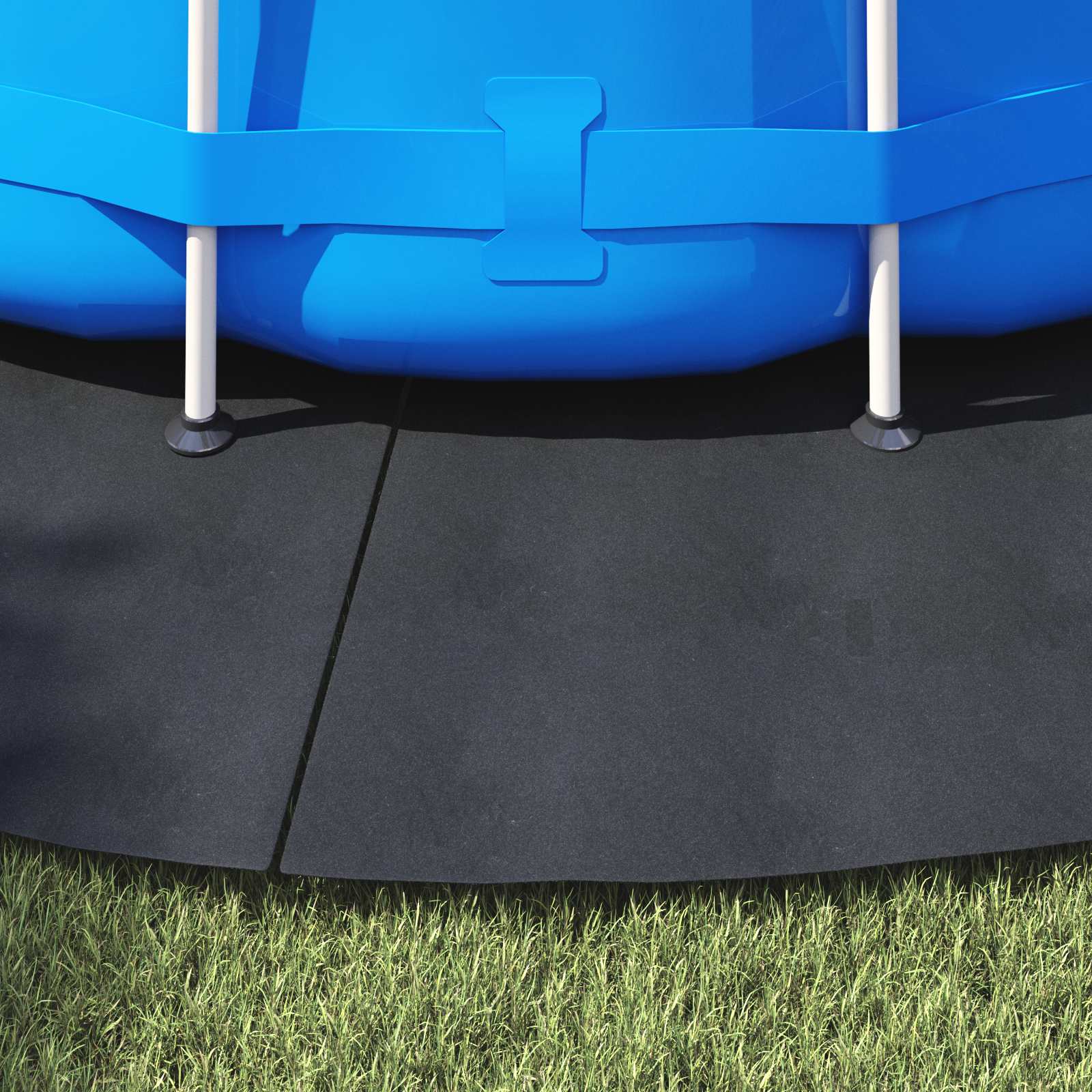 Telo per Fondo Piscina Ø 458 cm (1 mm) Rotondo Nero