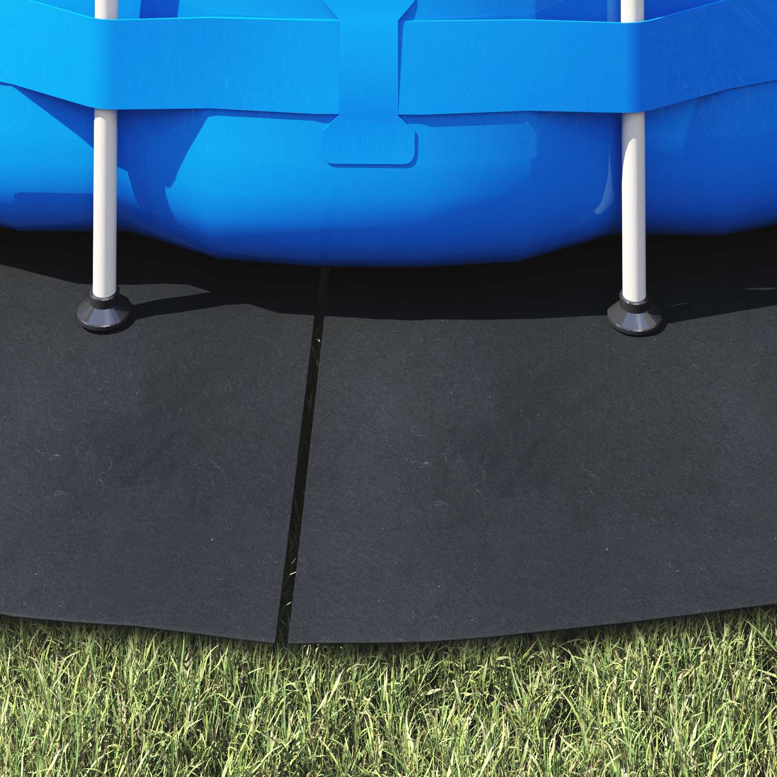 Telo per Fondo Piscina Ø 244 cm (2 mm) Rotondo Nero